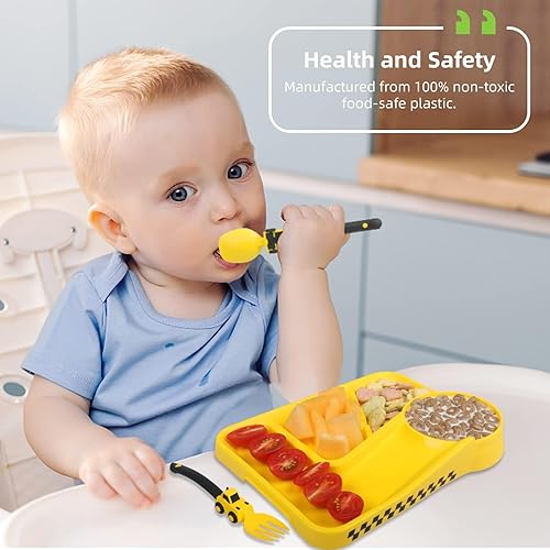 Miniatura 9 de Utensilios de construcción para niños pequeños tenedores y cucharas para niños juego de cuchara y tenedor para niños pequeños utensilios para bebés