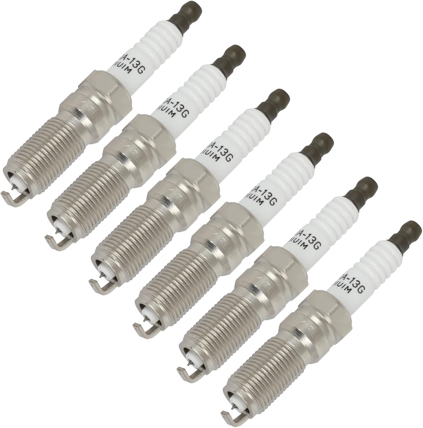 SCITOO Platinum Iridium Spark Plugs 90607 for Ford for Fusion 2010-2012, Edge 2007-2011, Taurus 2008-2012, Taurus X 2008-2009, Flex 2009-2012 & for Lincoln MKZ, MKX, MKS, MKT Pack of 6