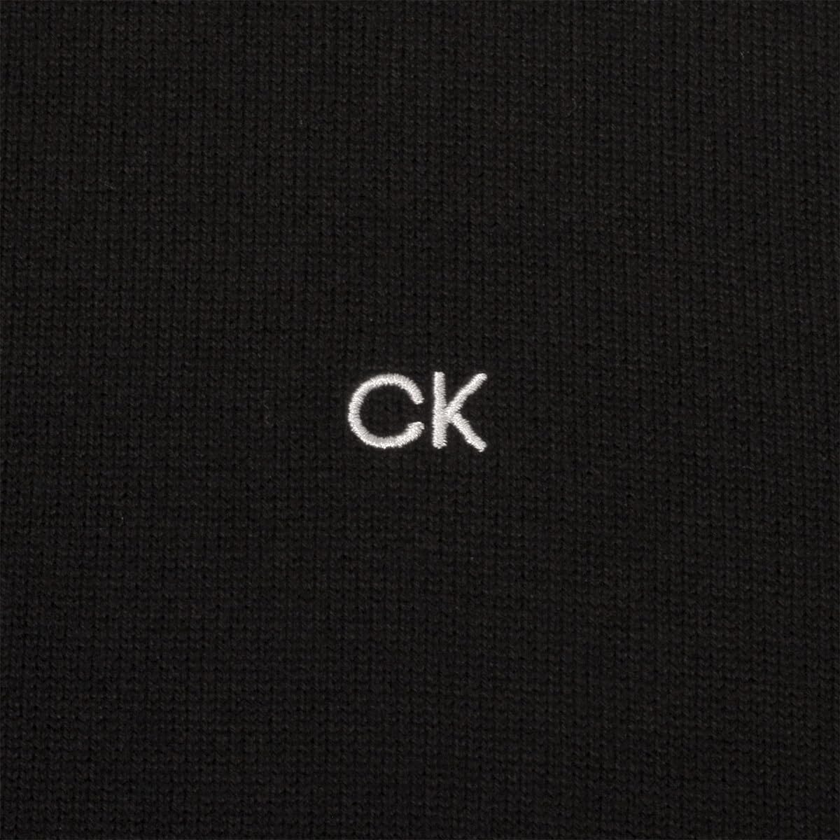 Calvin Klein Su�TER Campus 1/2 Cremallera Hombre - Negro/Plateado - M