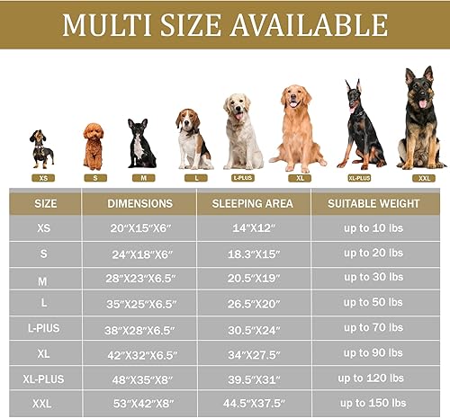 Miniatura 5 de Bedfolks Cama ortopédica para perros extra pequeña, sofá cama impermeable para perros y gatos pequeños, sofá cama de espuma de huevo para mascotas