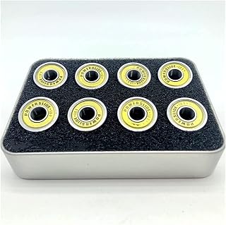 Bearings 16pcs Powerslide ILQ-9 608 Inline Skates Bearing for Slalom Roller Skate 608zz Gold