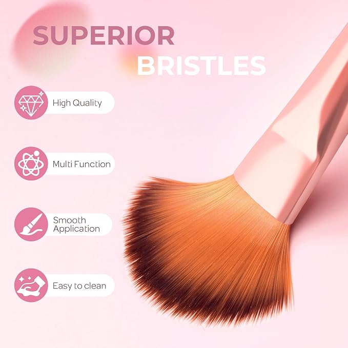 Nicpro Set de 7 Pinceles para Pintura de Cara, Pinceles Estéticos de Pastel para Cara y Cuerpo miniatura 3