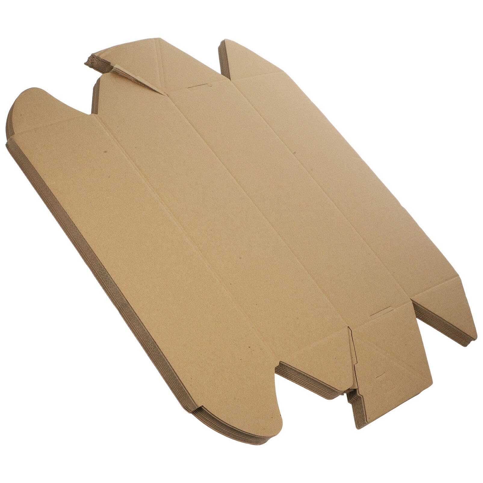 OUNONA 10pcs Mailing Tub Corrugated Cardboard Box Triangle Shipping Tubes Tumbler Boxes for Shipping Packaging
