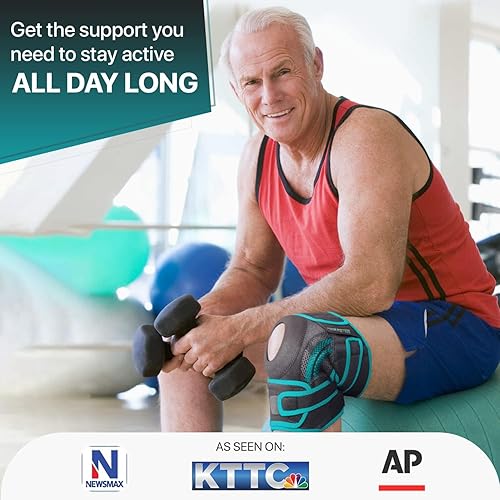 Miniatura 2 de DR. BRACE Rodillera ELITE con estabilizadores laterales y almohadillas de gel para rótula para un máximo apoyo al dolor de rodilla y una