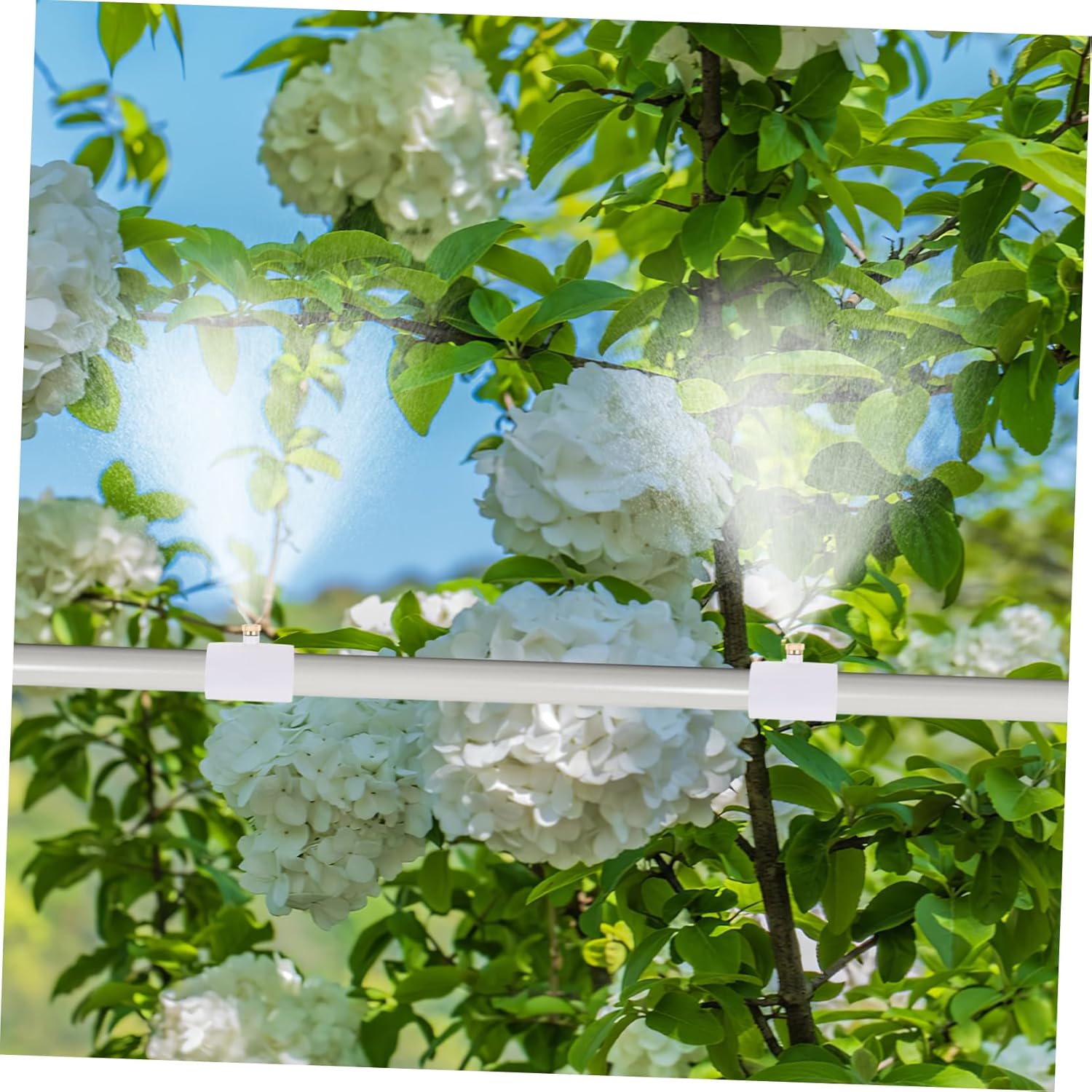 ibasenice 25pcs Outdoor Misting Nozzle PVC Misting Nozzle Mister Replacement Easy Install System