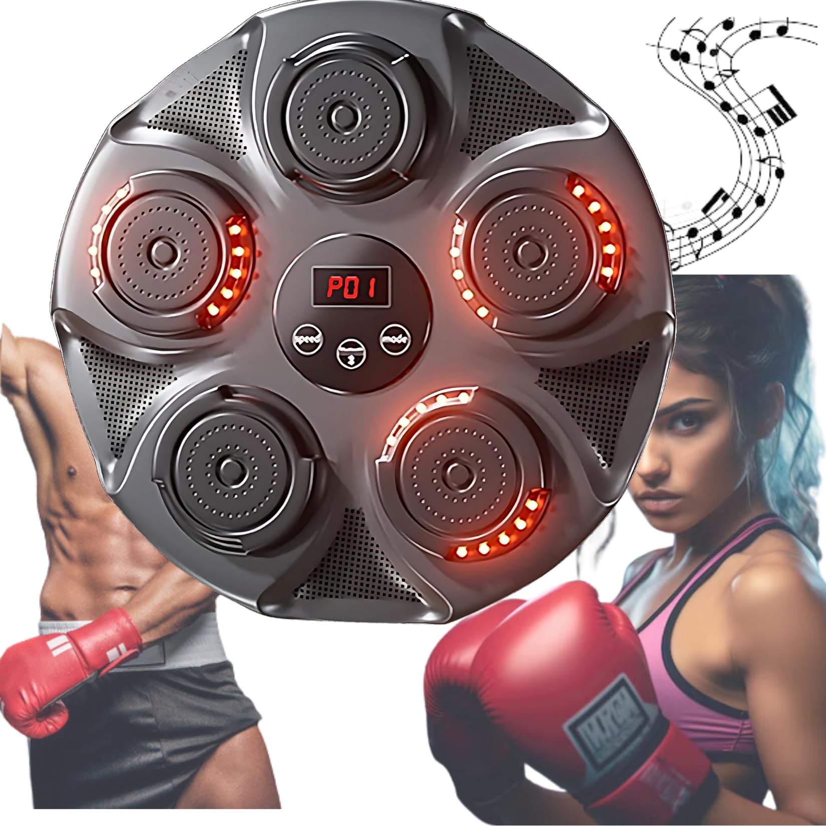 DRUMSTONE (November 𝟭𝟲 𝗬𝗲𝗮𝗿𝘀 𝗪𝗮𝗿𝗿𝗮𝗻𝘁𝘆 Offer) Wall-Mounted Smart Music Boxing Target | Punch Bag for Home Workouts | Bluetooth Sync, Interactive Game Modes,USB Charging, Durable Build (B0DH339BF2) Amazon Price History, Amazon Price Tracker
