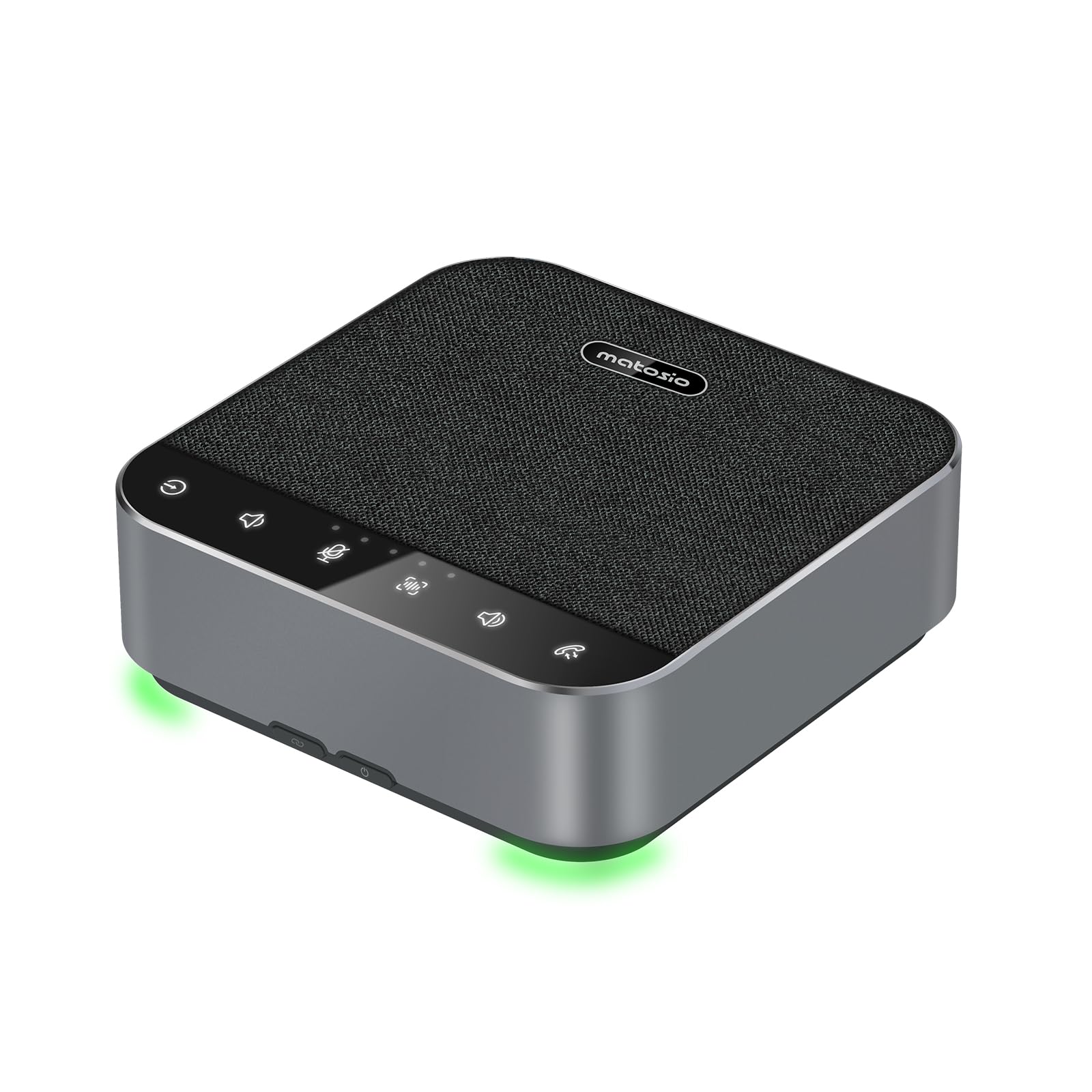 Octopus Elite Speakerphone Professional, Altoparlante e Microfono per Conferenza Wireless, Sistema Audio con 8 Microfoni, Bluetooth/USB, Riduzione del Rumore AI, Daisy Chain