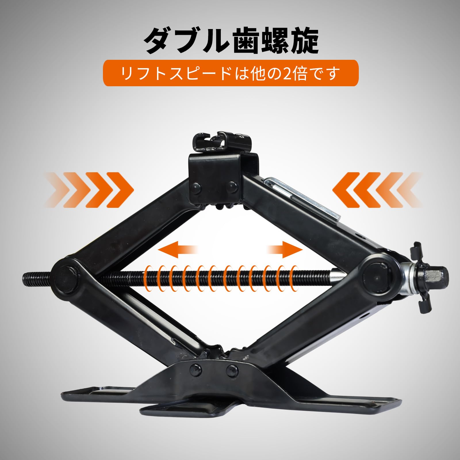 Amazon.co.jp: BIG RED パンタジャッキ 2T 機械式ジャッキ ハンドル