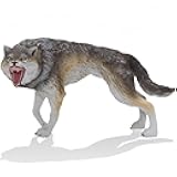 Gemini&Genius Dire Wolf Animals Action Figure Toys for Kids (Wolf)