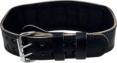 Miniatura 3 de Cinturón de elevación de gimnasio de cuero genuino