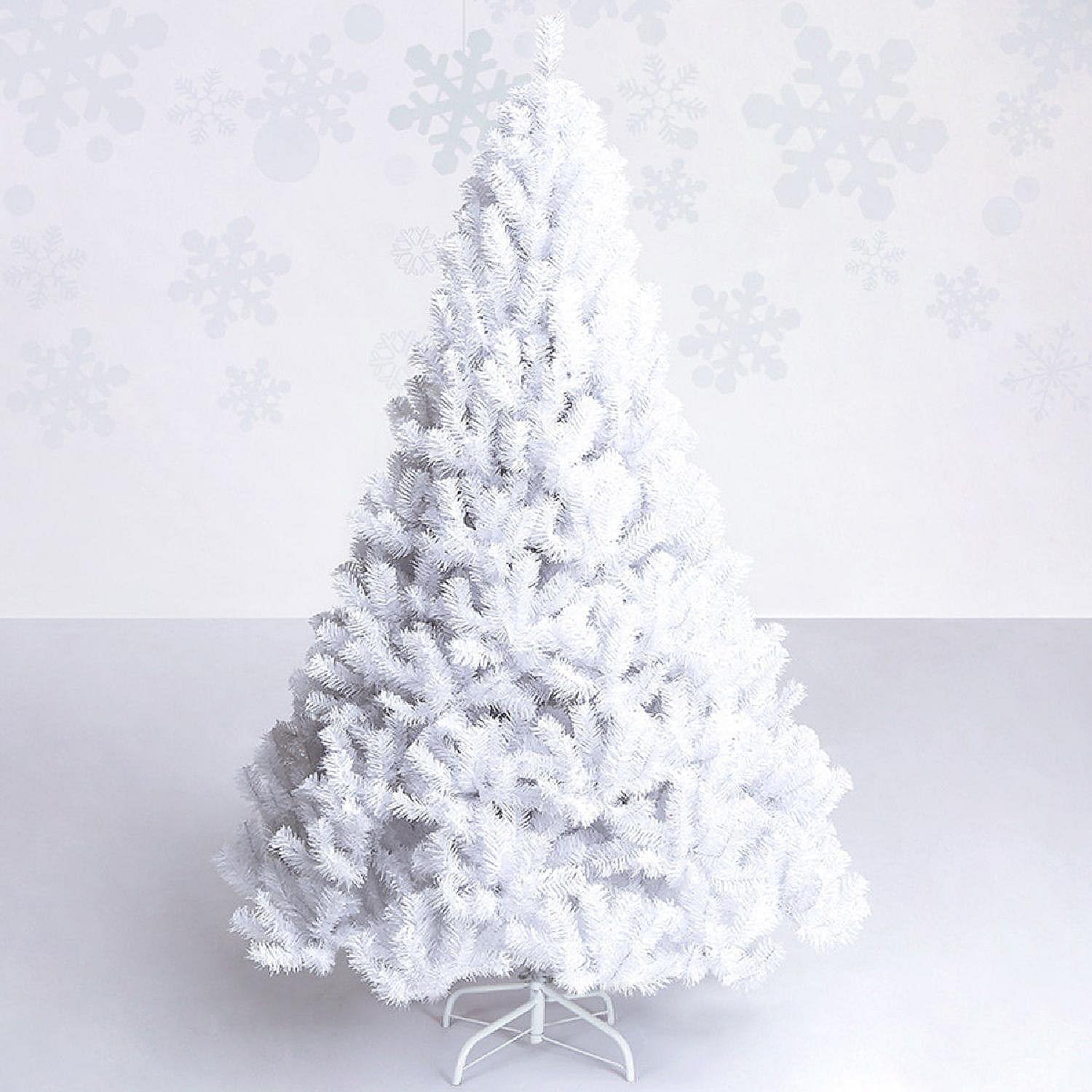 USP-Tradex 7Ft Artificial Xmas Tree Stand Christmas Decoration White