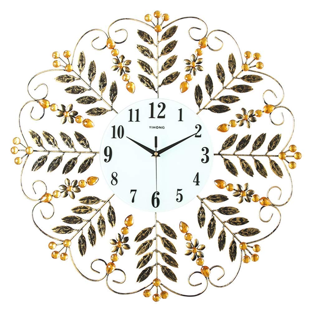 Horloge murale de salon étanche en métal pour décorer la chambre des enfants
