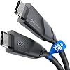 KabelDirekt – USB-C cable, USB 3.2 Gen 2 – 2m (data cable/charge cable, charging current up to 10 Gbit/s and 100 W with power distribution/PD 3, integrated chip, black)