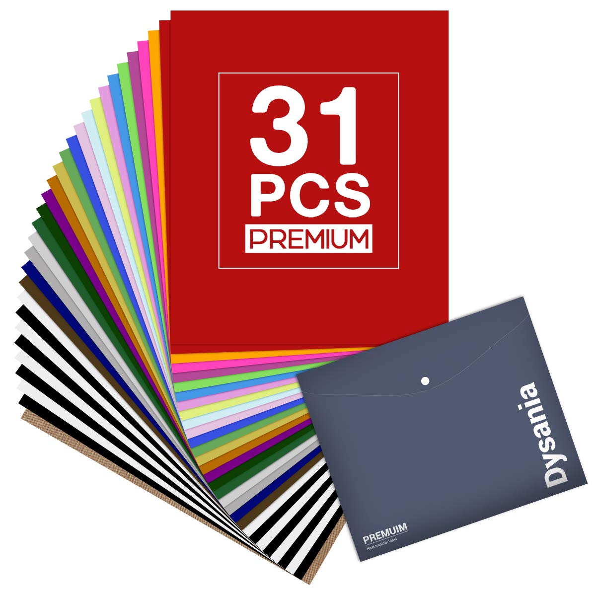 HTV Heat Transfer Vinyl Bundle - HTV Vinyl 31 Pack (12" x 10") 23 Assorted Colors, PU Iron on Vinyl for Cricut & Silhouette Cameo HTV Heat Transfer Vinyl Bundle - HTV Vinyl 31 Pack (12" x 10") 23 Assorted Colors, PU Iron on Vinyl for Cricut & Silhouette Cameo