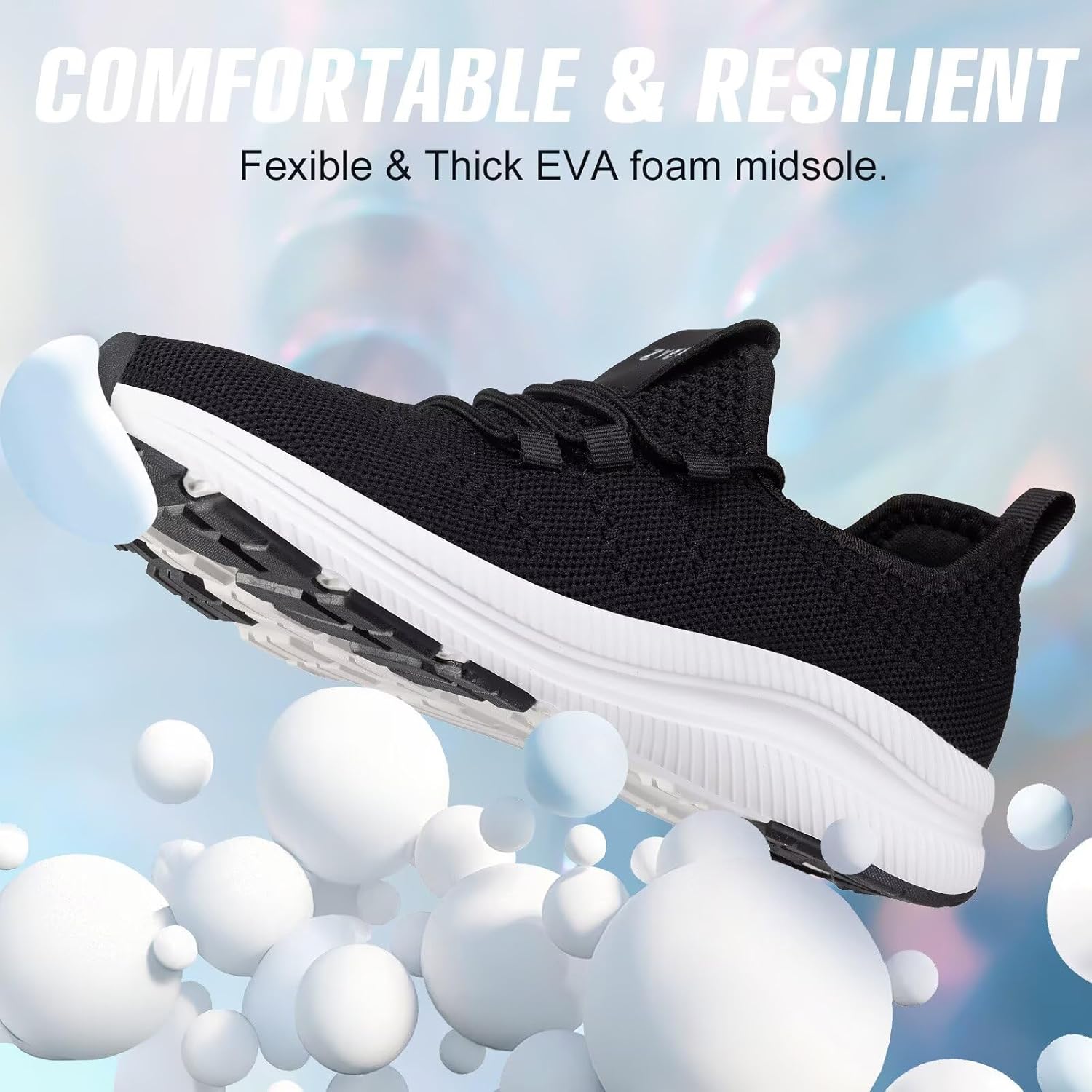 ZYEN Wide Toe Box Shoes Women Non-Slip Ultra Light Running Sneakers Extra Wide Feet Arch Support Walking Shoes Tennis Diabetes Breathable Gym Workouts 6-12 - Image 4