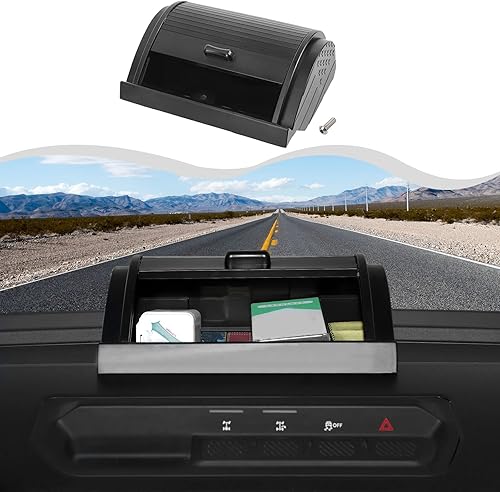 HTHE Caja organizadora de tablero de consola central, bandeja de almacenamiento, caja organizadora de tablero central, caja de almacenamiento de