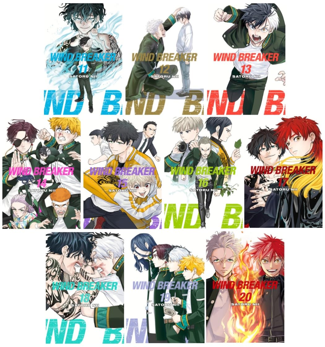 WIND BREAKER Manga Series 10-Book Collection Set (Vol.11 to Vol.20) - More High-Speed Cycling, Intense Rivalries, and Action-Packed Adventures      Paperback – July 23, 2025