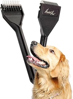 Striegel | Katzenbürste, Hundebürste, Hundezubehör, Hundebürste langhaar, Tierhaarentferner | Made in Germany (Typ A)