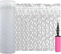 Vista 8 de Rollo de Envoltura Acolchada de Burbujas Inflables Protector de Envío de Botellas Funda 12"x164' Burbujas de Aire de Tamaño Grande Suministros