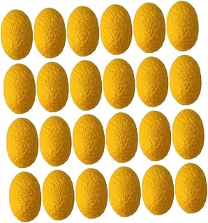 minkissy 50 Pçs Ferramentas Removedoras De Cravos De Beleza Bola Esponjas Faciais De Páscoa Decoração Facial Casulos De Limpeza Bola De Bicho-Da-Seda Bola De Bicho-Da-Seda Casulos De