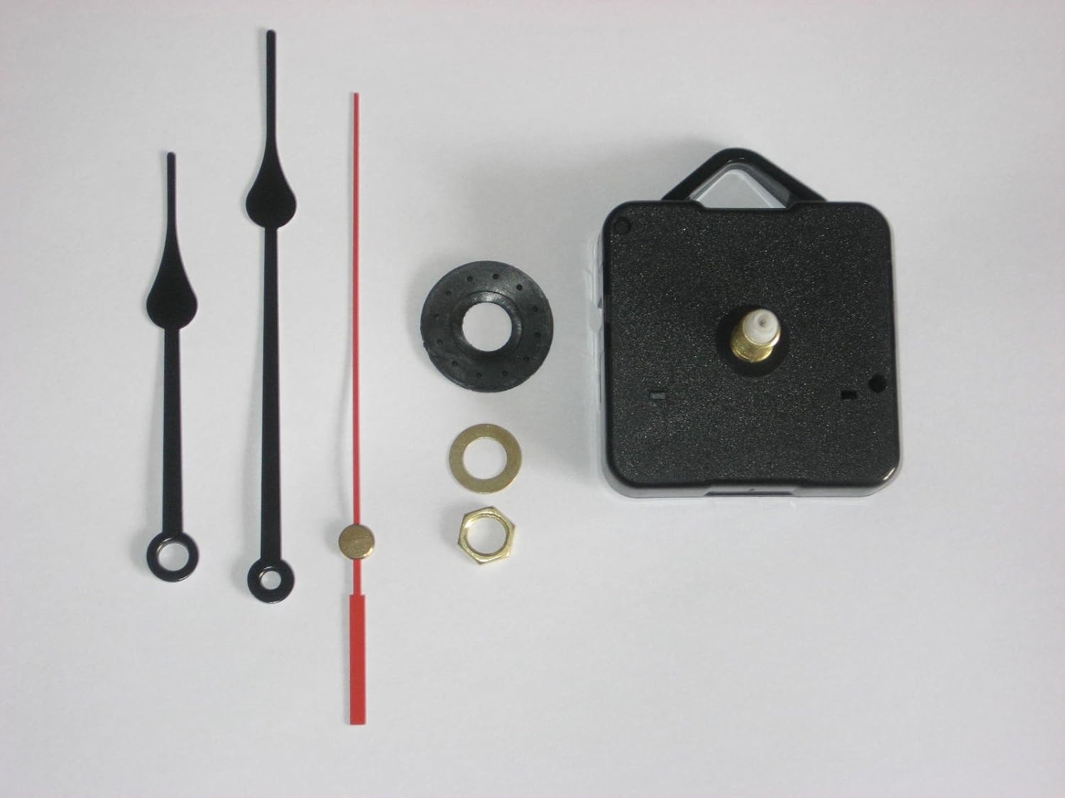 Quartz Clock Quiet Movement (Long Spindle) and hands set (Black, 110mm hands) Amazon.co.uk