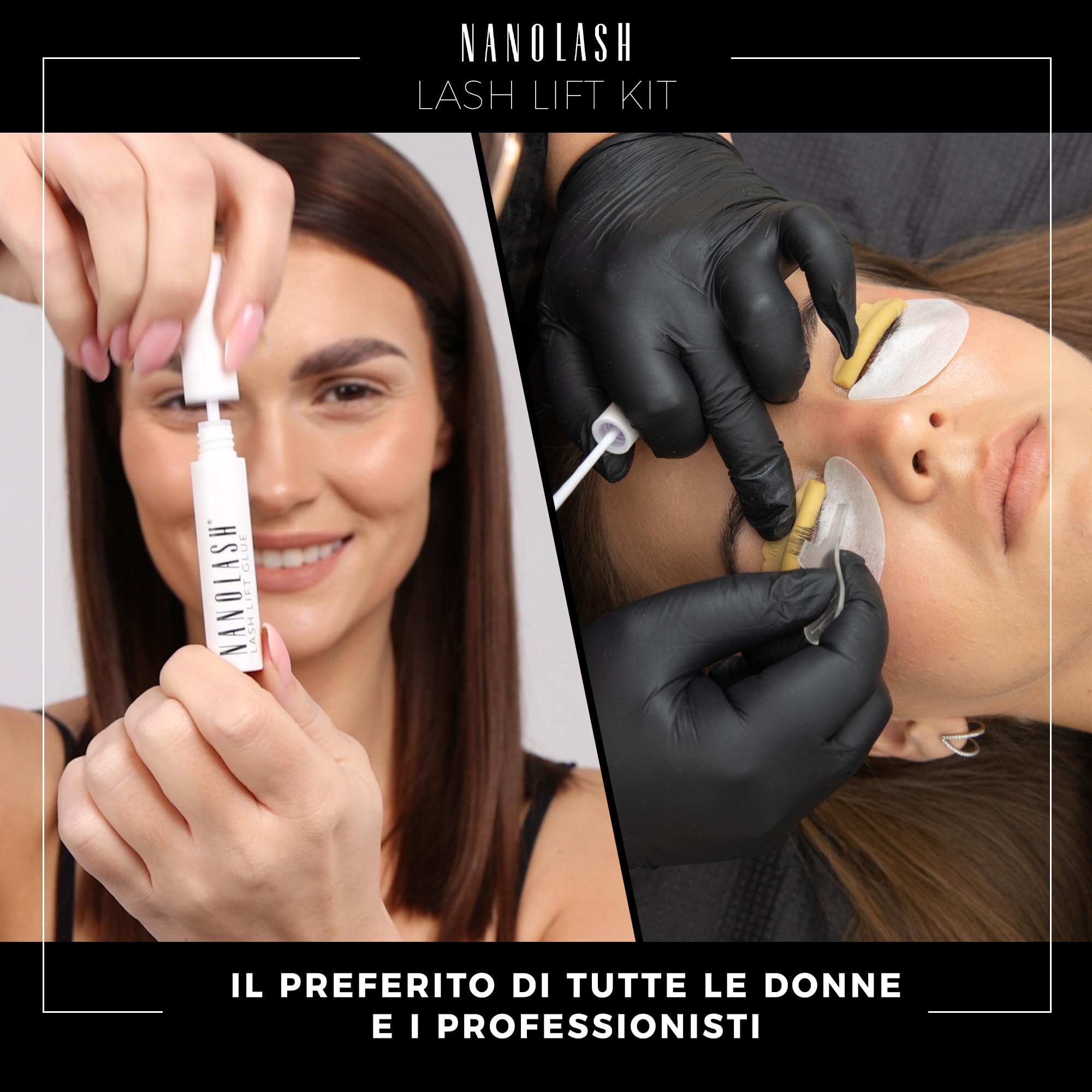 Kit Nanolash per Lifting e Laminazione Ciglia - DIY per Casa e Salone