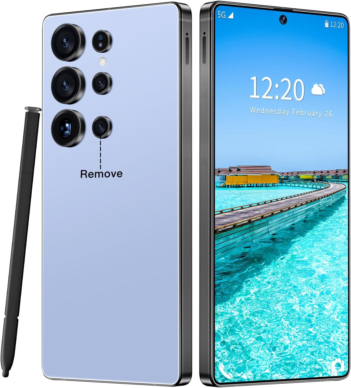 S25 Ultra Unlocked Phone,16+512GB Smartphone,Cell Phone Android 14.0,Built in Pen The Phone,Battery 7000mAh 6.99" HD Screen,Face ID/5G/Fingerprint Lock/Dual SIM/GPS (Blue)
