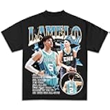 Custom Lamelo Ball Vintage Graphic Tee | Premium Quality Heavyweight Basketball Shirt for Adults & Kids
