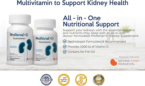 Miniatura 3 de ProRenal+D Kidney Multivitamins Suministro para 30 días