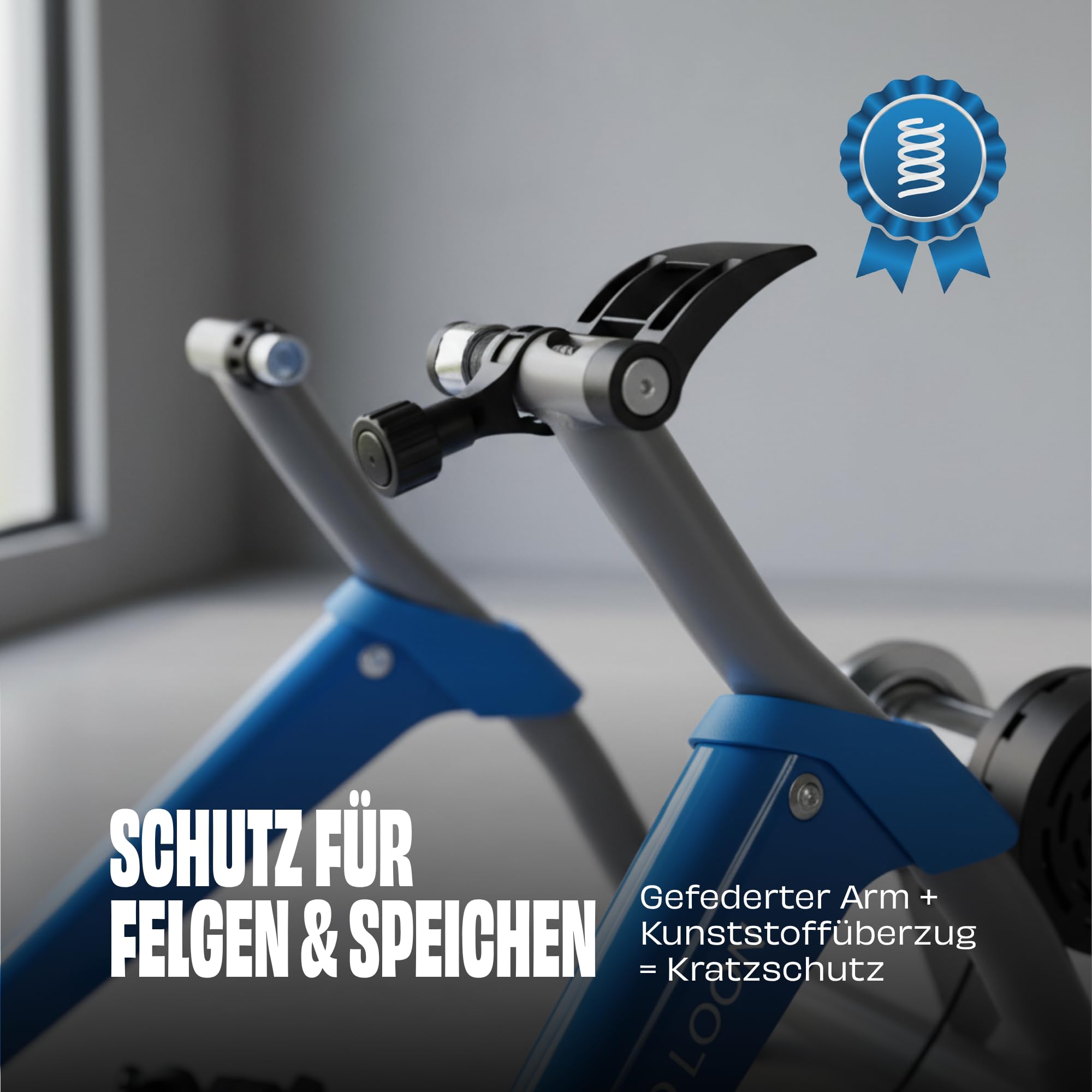 Fahrrad Rollentrainer Fahrradrolle Indoor Bike Trainer Heimtrainer - Red Loon - 26-29 Zoll Räder - 6 Gänge Magnetbremse - bis zu 150 kg belastbar - Klappbarer Rennrad Rollentrainer