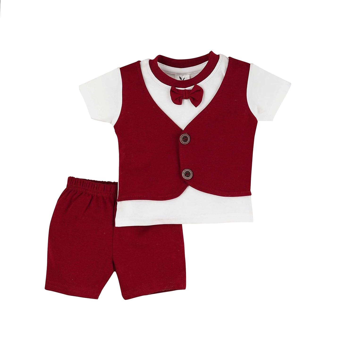Macitoz Solid T Shirt Attached Waistcoat and Bow with Shorts Birthday Party Clothing Set for Baby Boys Dress Infant Toddler Macitoz Solid T Shirt Attached Waistcoat and Bow with Shorts Birthday Party Clothing Set for Baby Boys Dress Infant Toddler