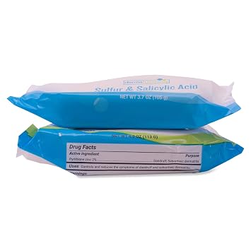 Dermaharmony 2% Zinc Soap / 10% Sulfur and 3% Salicylic Acid Soap Combo Pack (2 Bars)