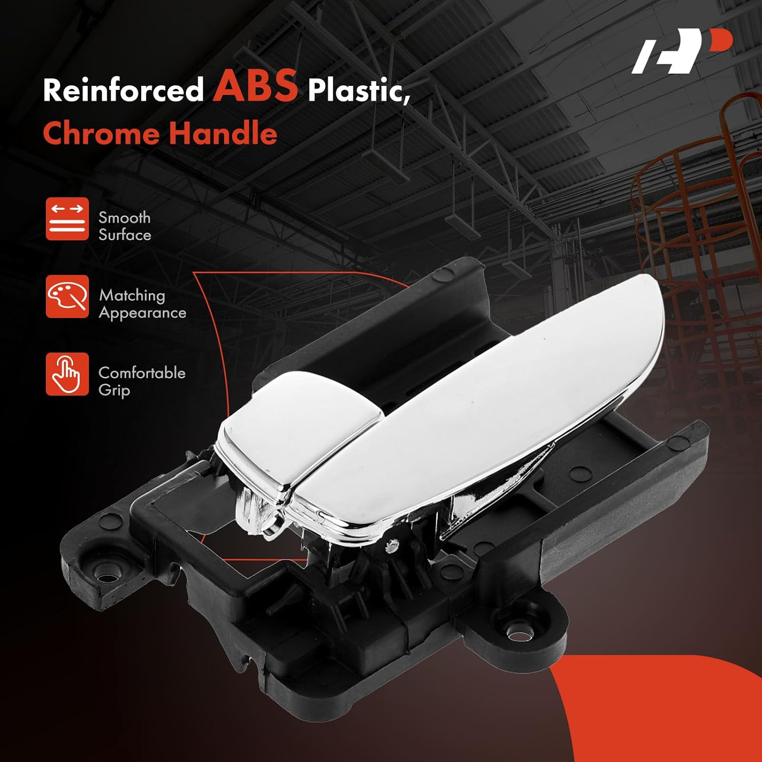 A-Premium Front or Rear Left Driver Side Interior Door Handle Compatible with Hyundai Elantra 2007 2008 2009 2010, Chrome, Replace# 82610-0Q000