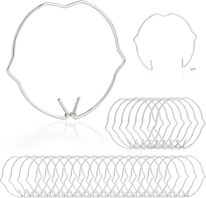 Roosea 30 Pcs MR16 Lamp Retaining Spring Clip Ring Diameter 50mm
