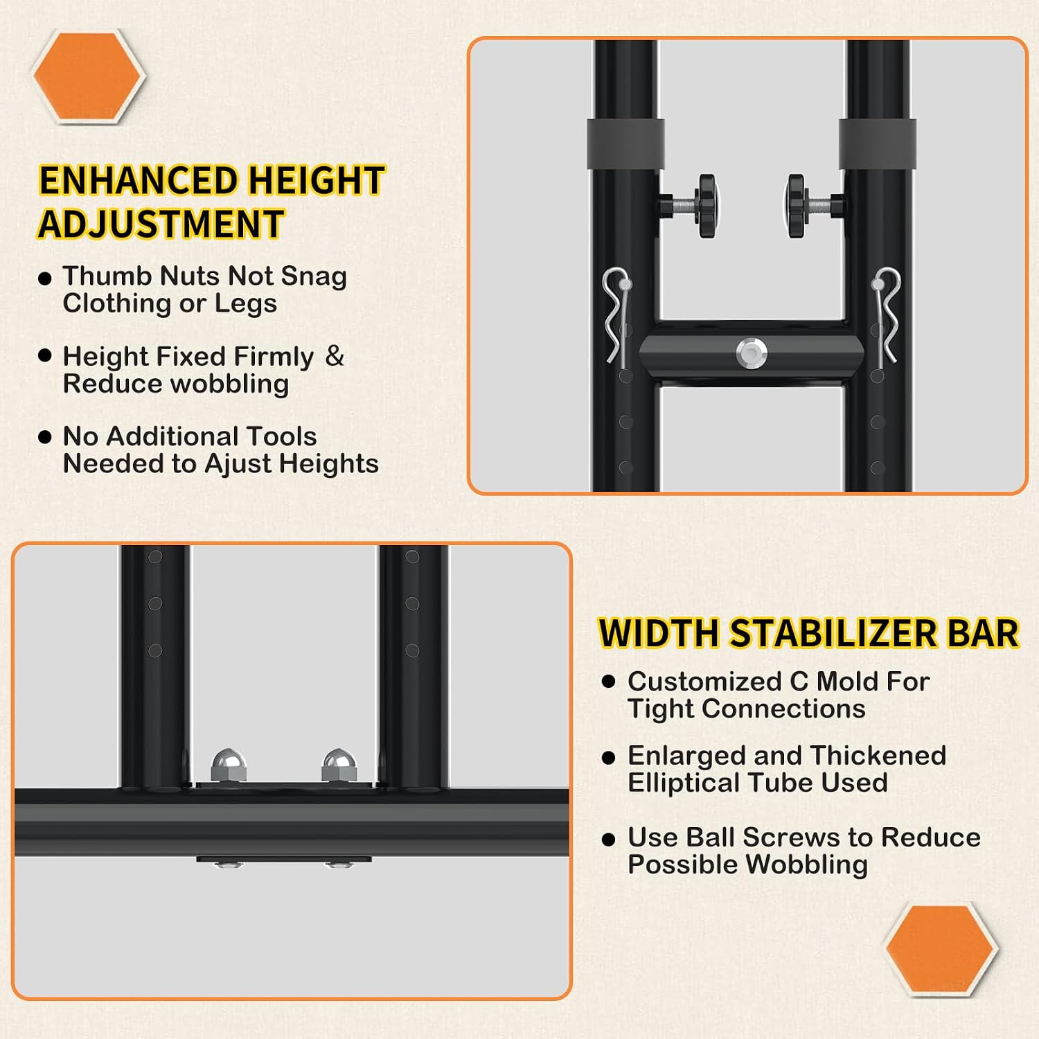 THOOUM Couch Stand Assist for Elderly, Height Adjustable Standing aids Devices for Getting Off Couch/Chair/Sofa for Elderly (400LBs Loading, Clearance Distance≥1.9 Inch)
