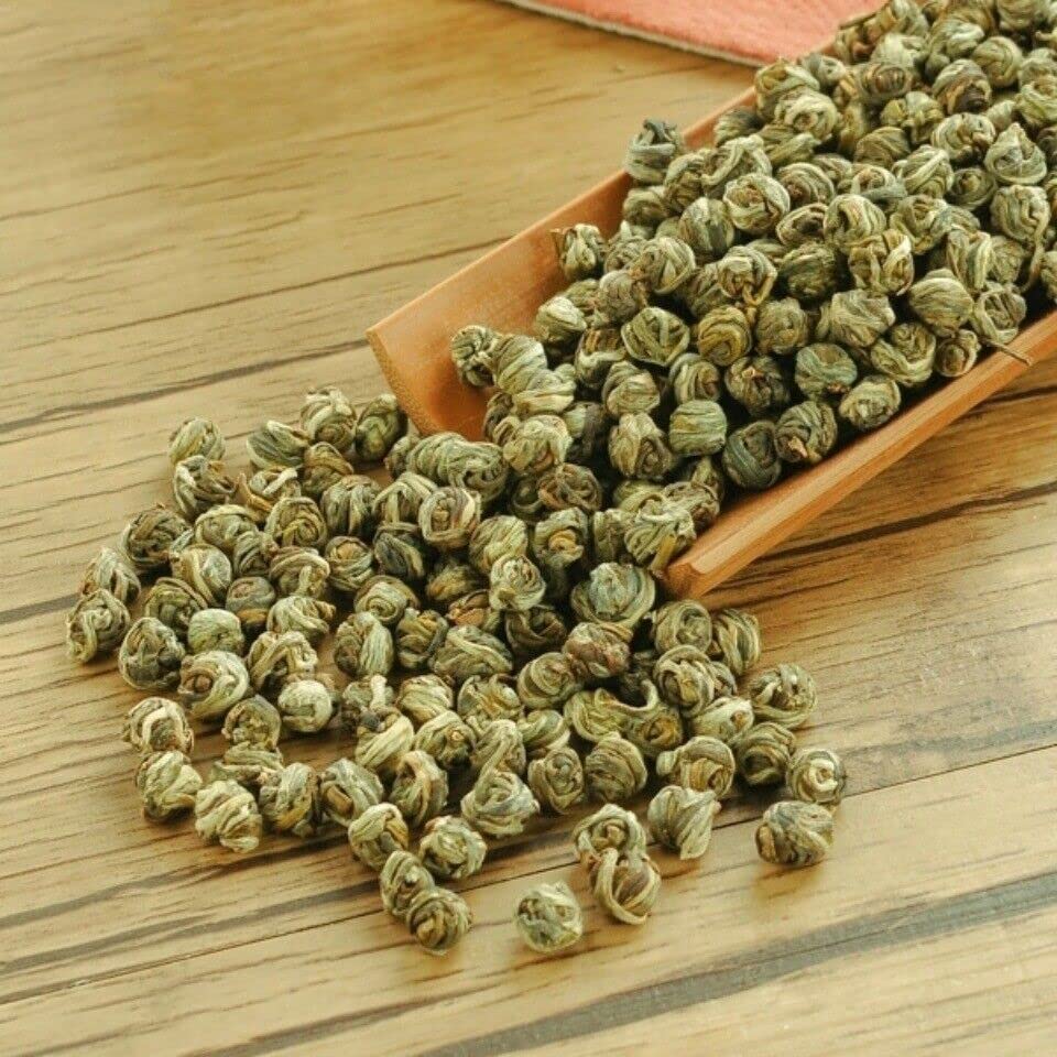 Tè verde Puer King ai fiori cinesi Premium al gelsomino Perla di drago Palla Tè (100g)