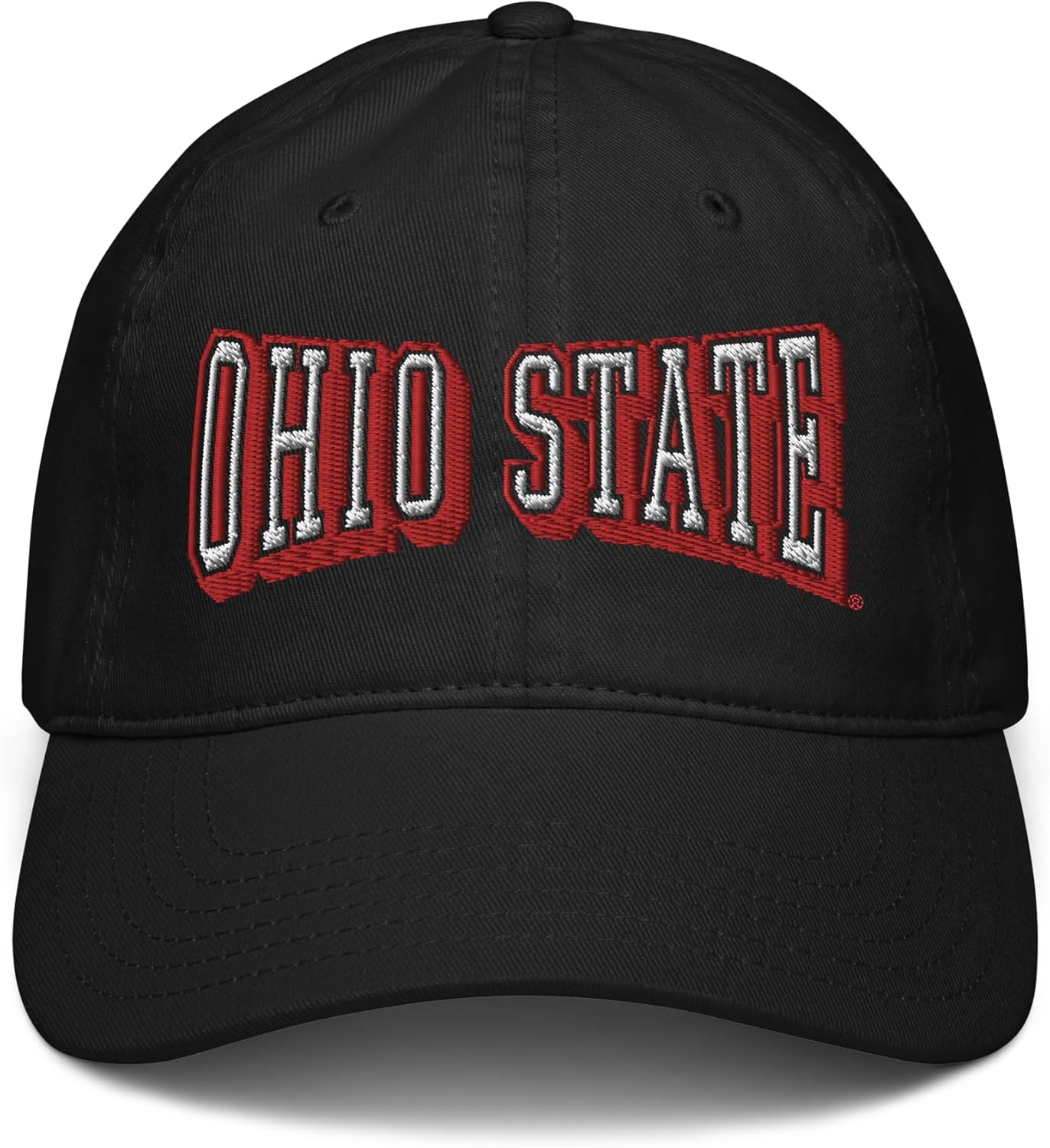 Ohio State Buckeyes Bold Black Officially Licensed Adjustable Baseball Hat