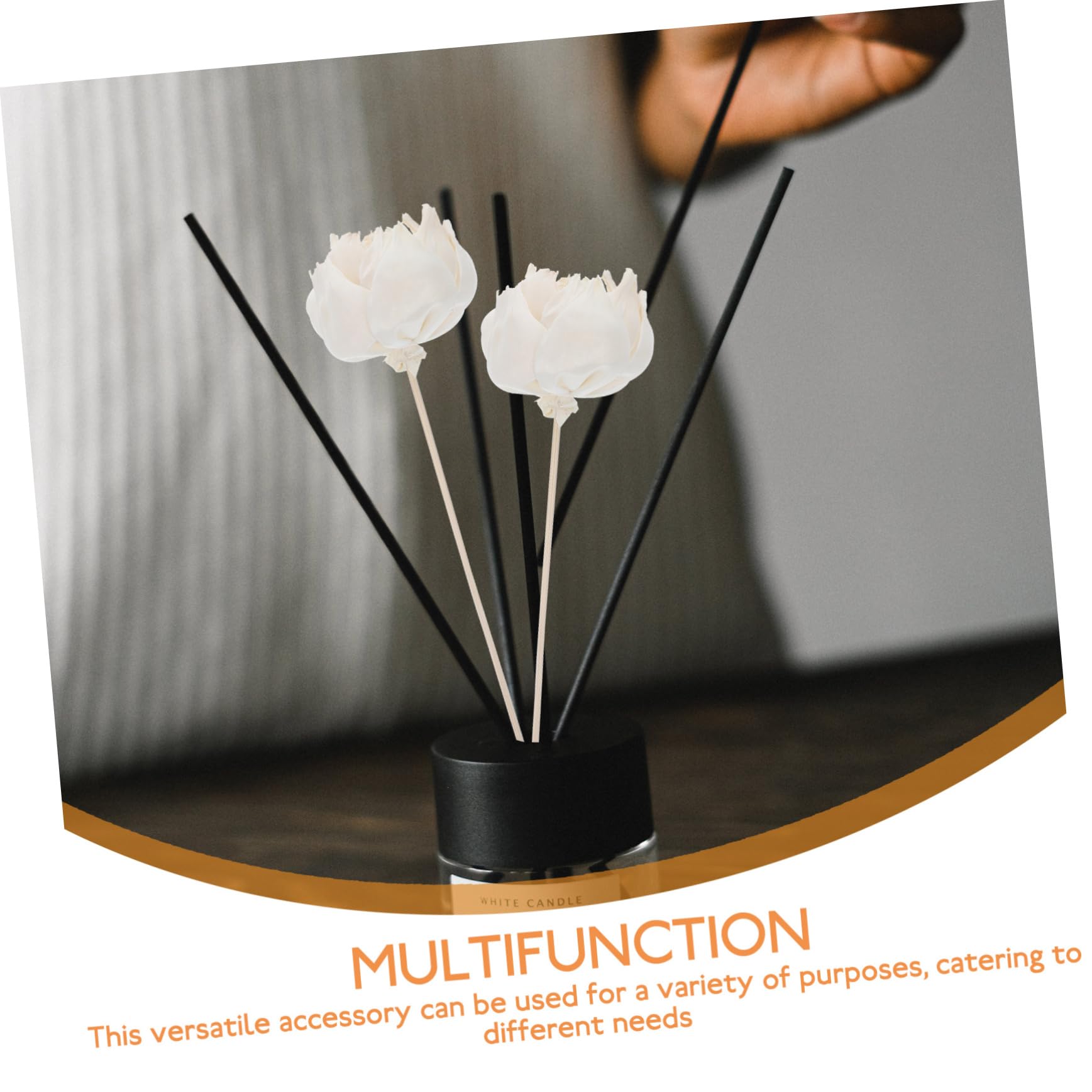 Alipis 20pezzi Diffusore Con Fiori Secchi Naturali Elegante Decorazione Per Ambienti Per Casa e Bagno