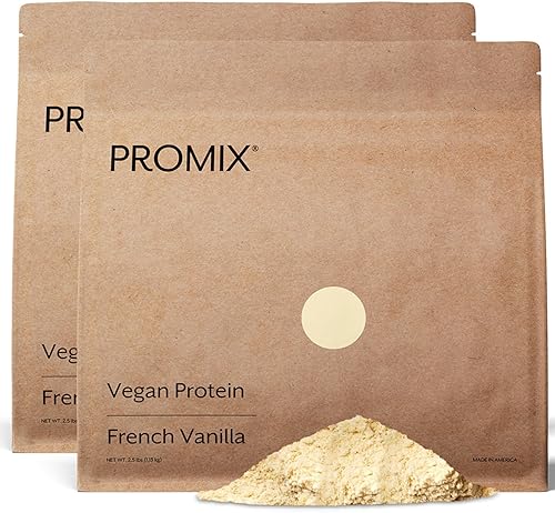 ProMix Nutrition Proteína vegana en polvo, 0.88 oz de proteína de guisante amarillo canadiense a base de plantas, vitamina B12, BCAA - vainilla - 5