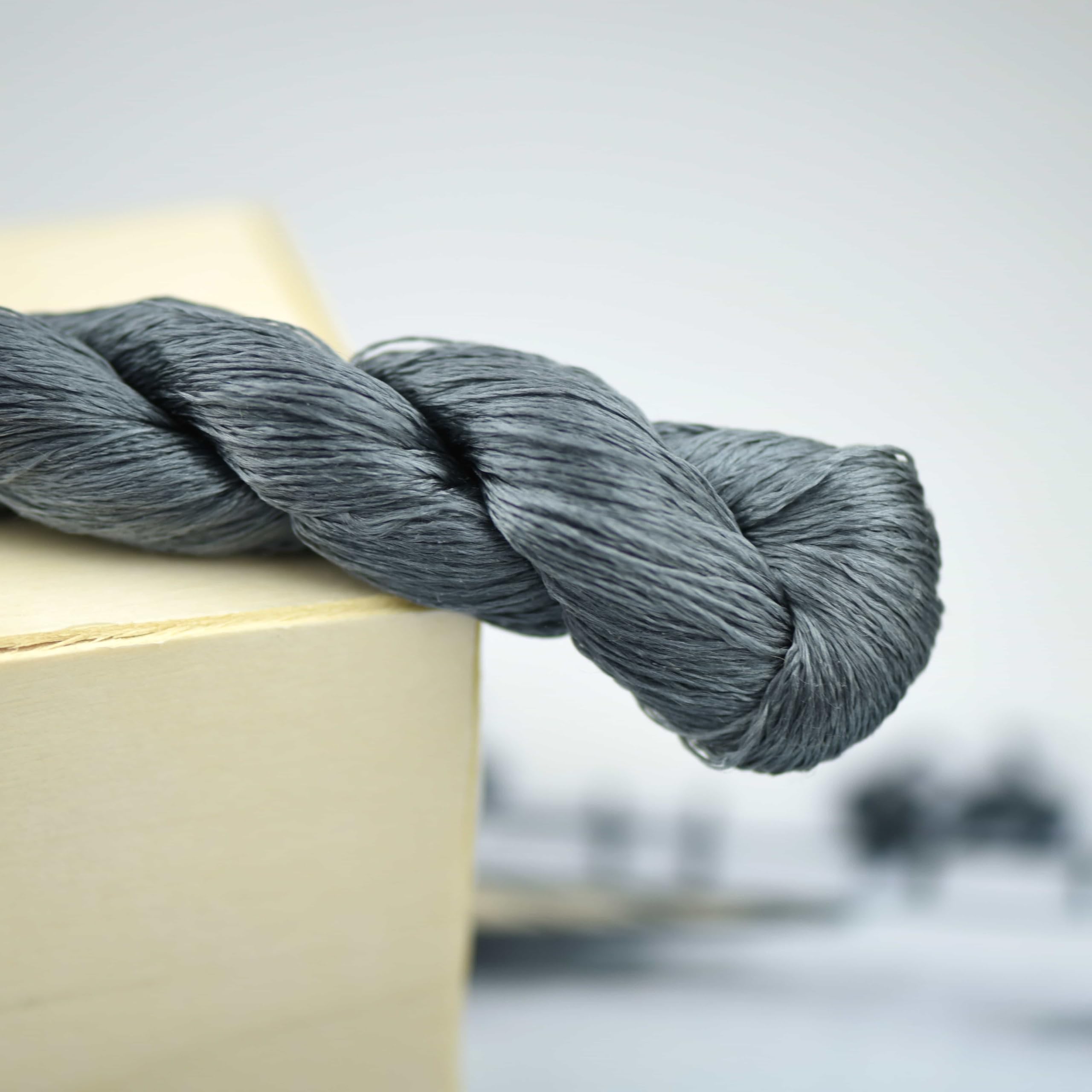 Natural 100% Mulberry Silk Thread, Handmade Embroidery Silk Thread Floss (97) (4, 110 Meters)