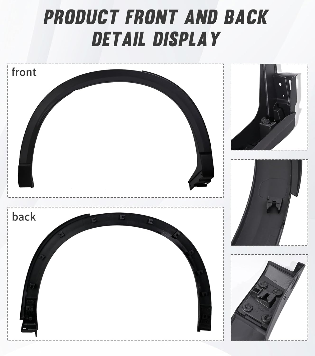 Rear Passenger Side Wheel Fender Molding Trim Fit for Mazda CX-5 2017 2018 2019 2020 2021, Replace,MA1791101 | KB7W51W50F8N, Rear Right Side Fender