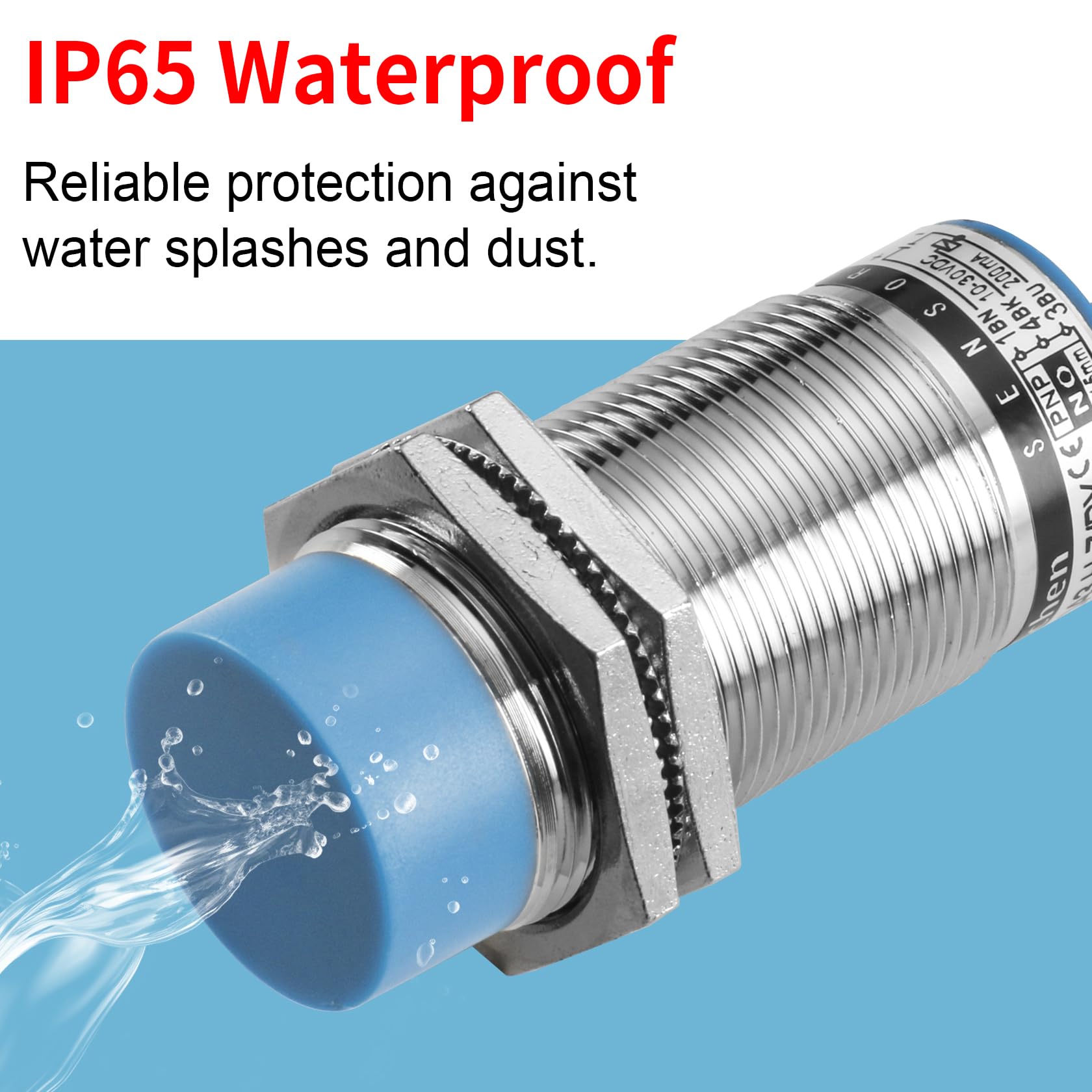 Heschen pojemnościowy przełącznik czujnika zbliżeniowego LJC30A3-H-Z/BY detektor 1-15 mm 6-36 VDC 300 mA PNP normalnie otwarty (NO) 3-przewodowy