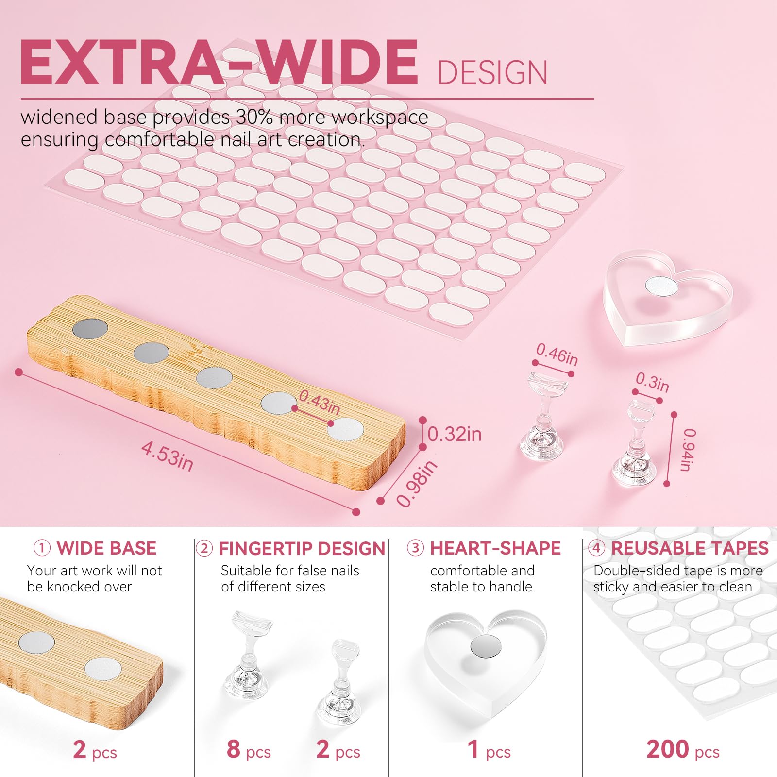 Press On Nail Stand - Display & Practice Your Art -5 Press On Nail Stand - Display & Practice Your Art -5