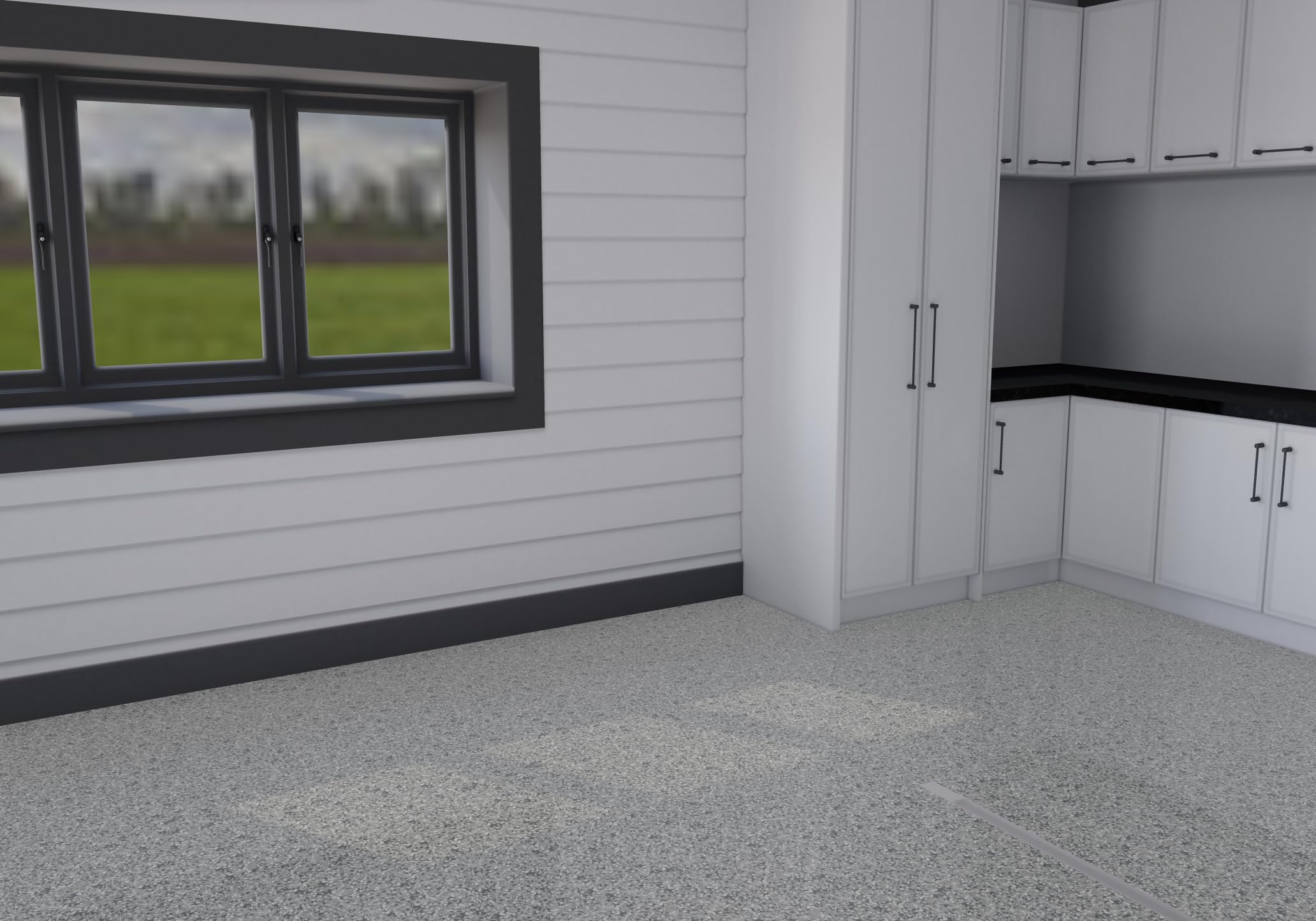 Vetta Coatings Flakes (10 lbs, 4.5kg) for Epoxy for Garages, Basements, Professional Concrete Floor Restoration, 1/4'' Vinyl Flakes Packaged in Canada (Gravel) - 5