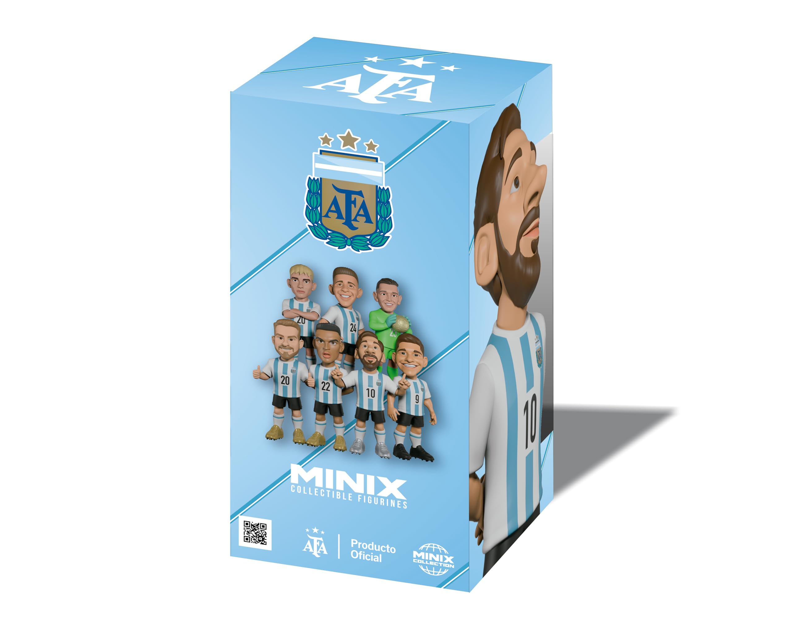 MINIX - Football Stars mini format - Mistrzostwa Świata - Argentyna - Messi - Figurka kolekcjonerska 7 cm