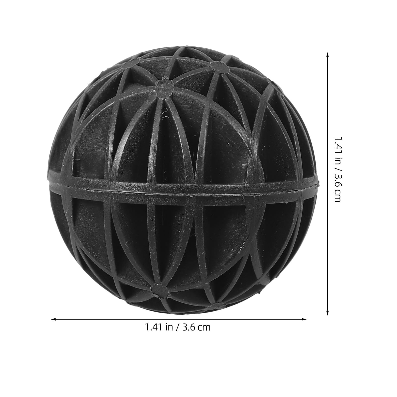 Toyvian 100 Pièces Bioballs pour Aquarium Noir en Plastique et Coton, Accessoires Filtrants Biologiques pour Aquarium d'eau Douce, Réduisent la Mortalité des Poissons et Augmentent