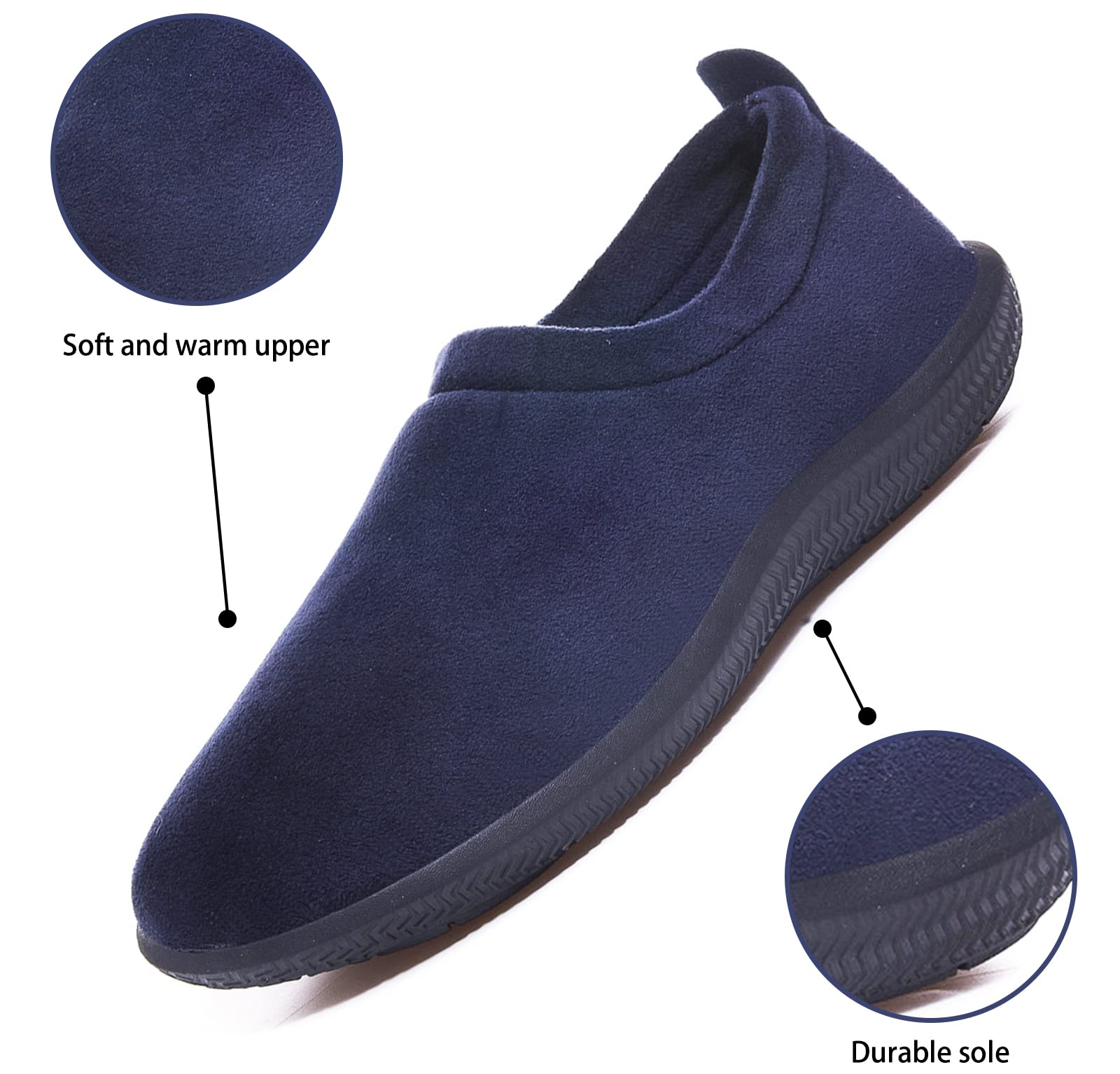 Pantofole da Uomo Ciabatte Donna Caldo Peluche Morbido Pelliccia Sintetica Scarpe per la casa con Pantofole Invernali