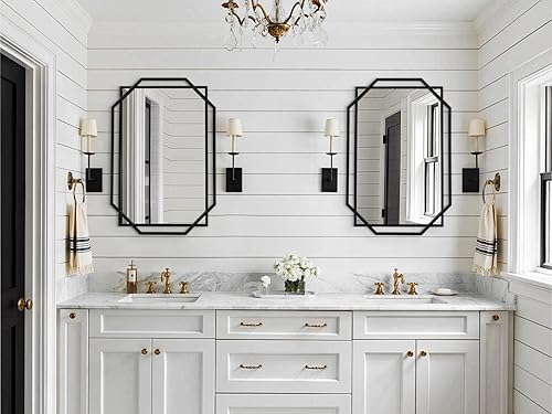 Miniatura 9 de Decorative Wall Mirror, Accent Bathroom Mirror Vanity Mirror for Modern Living Room, Entryway Bedroom