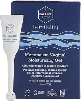 Balance Activ, HerVitality Menopause Moisture Gel, Vaginal Moisturiser, Fast, Long-Lasting Relief from Vaginal Dryness and Discomfort, Treatment for Women, 7 Easy to Use Gel Applicators, 1 Pack