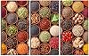 iKNOW FOTO 3 Panels Kitchen Wall Decor Colorful of Spices and Cereals with Cooking Ingredients Herbs Photos Framed Artwork Food Pictures Canvas Prints Wall Art for Home Dining Room Decor
